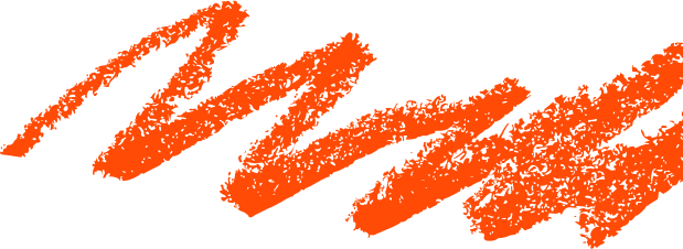 Figure torsadée orange